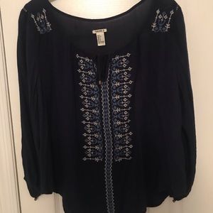 navy blouse